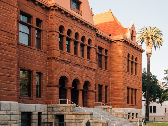 The Old Orange County Courthouse, in downtown Santa Ana, California